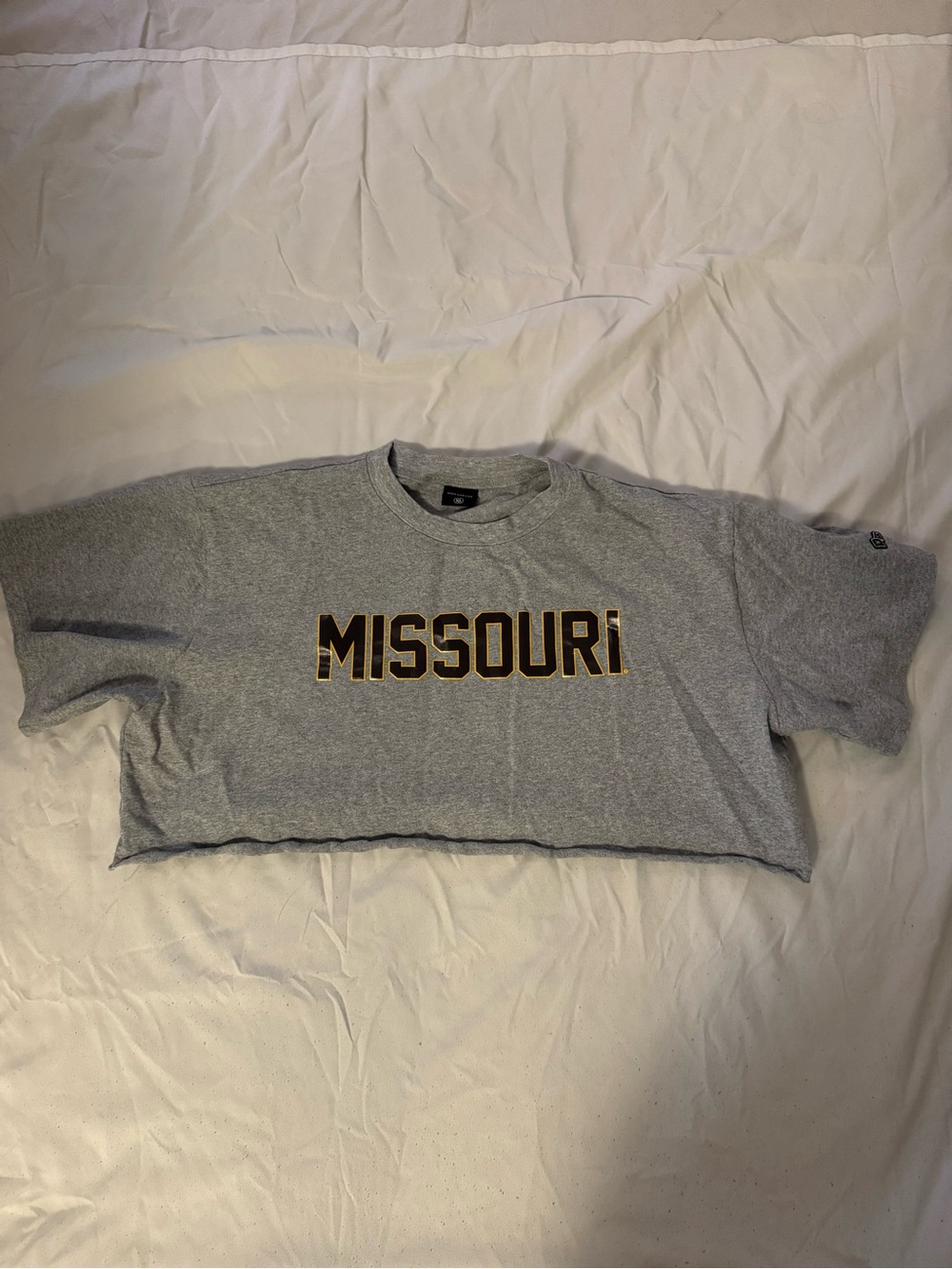 Missouri Grey Kids' Cropped Tee